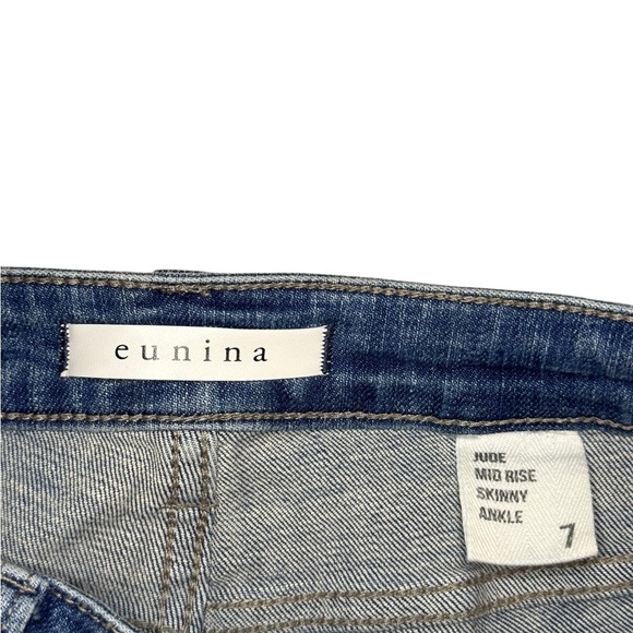 Eunina Blue Skinny Distressed Jeans - Picture 2 of 3